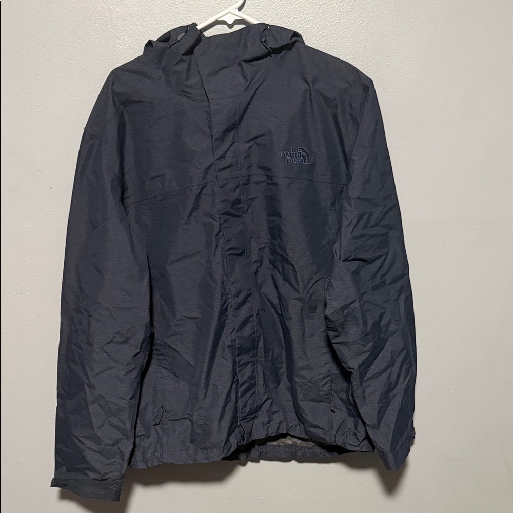 The North Face Dark Navy Hooded Rain Jacket